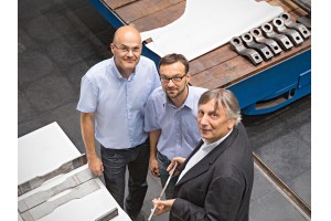 v.l.: Radovan Seifried (42), Christian Karner (43) und Prof. Christian Moser (61) - Erfinder des Jahres 2016.Bild: Siemens